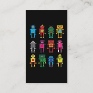 Carte De Visite Robots cadeau Robotik Retro jouet plaisanter