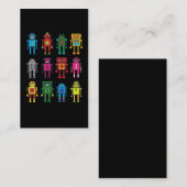 Carte De Visite Robots cadeau Robotik Retro jouet plaisanter (Devant / Derrière)