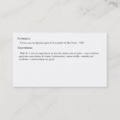 Carte De Visite Robson Raphael Guimarães, Leçons Particuliers, Q… (Dos)