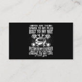 Carte De Visite Robt Mécanique De Voiture À Mon Piston De Nut À Mo (Dos)