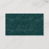 Carte De Visite Roche brossée - Turquoise foncé (Dos)