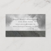 Carte De Visite Roche d'ardoise naturelle | Aquarelle grise (Dos)