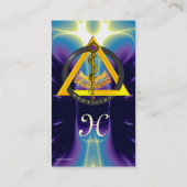 CARTE DE VISITE ROCHE DE PERLE DE MONOGRAMME DENTISTE ASCLEPIUS (Dos)