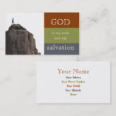 Carte De Visite Roche et salut (Devant / Derrière)