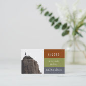 Carte De Visite Roche et salut (Debout devant)