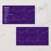 Carte De Visite Rocher brossé - violet (Devant / Derrière)