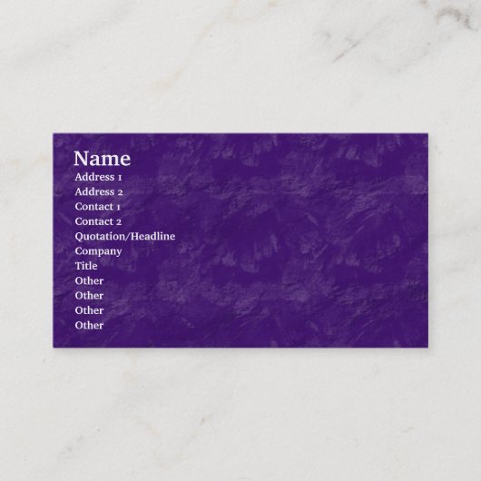 Carte De Visite Rocher brossé - violet (Devant)