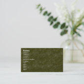 Carte De Visite Rocher bruyant (Debout devant)