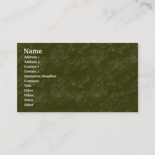 Carte De Visite Rocher bruyant (Devant)