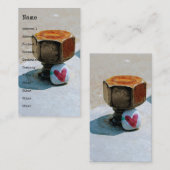 Carte De Visite Rocher du Coeur caché et boulon rouillé (Devant / Derrière)