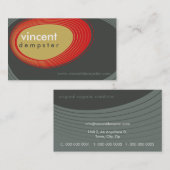 CARTE DE VISITE :: roches rétro audacieuses L7 (Devant / Derrière)