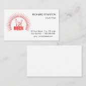 Carte De Visite Rock (Devant / Derrière)