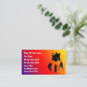 Carte de visite Rock Band (Debout devant)