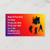 Carte de visite Rock Band (Devant)