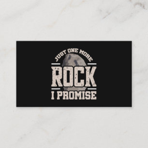 Carte De Visite Rock Collector Just One More Rock Je Promets Geolo