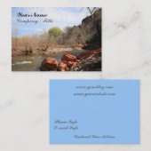 Carte De Visite Rock Creek rouge (Devant / Derrière)