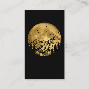 Carte De Visite Rock Escalade Lune Climber Mountain