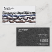 Carte De Visite Rock Strata 03 (Devant / Derrière)