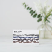 Carte De Visite Rock Strata - Blanc (Debout devant)