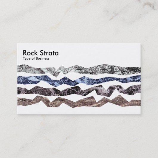 Carte De Visite Rock Strata - Blanc (Devant)
