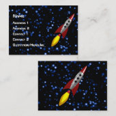 Carte De Visite Rocket 3D (Devant / Derrière)