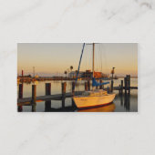 Carte De Visite Rockport, Texas, port au coucher du soleil (Dos)