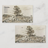 Carte De Visite Rocks avec chêne Van Gogh Art (Devant / Derrière)