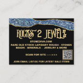 Carte de visite Rocks to Jewels (Dos)