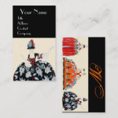 CARTE DE VISITE ROCOCO LADY MODE COSTUME DESIGNER MAKEUP ARTISTE (Devant / Derrière)