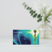 Carte De Visite ROD ASCLEPIUS SOINS DE SANTÉ MÉDICALES Monogramme (Debout devant)