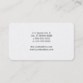 Carte De Visite Rod d'Asclepius [symbole médical] (Dos)