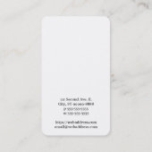 Carte De Visite Rod d'Asclepius [symbole médical] (Dos)