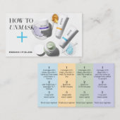 Carte De Visite Rodan et instructions de masques protecteurs de (Devant / Derrière)