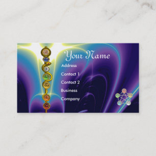 CARTE DE VISITE RODE D'ASCLEPIUS, 7 CHAKRAS, YOGA, ÉNERGIE SPIRITU