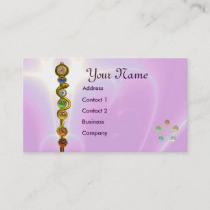 CARTE DE VISITE RODE D'ASCLEPIUS, 7 CHAKRAS, YOGA, ÉNERGIE SPIRITU