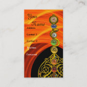 CARTE DE VISITE RODE D'ASCLEPIUS,7 CHAKRAS, YOGA, ÉNERGIE SPIRITUE (Devant)