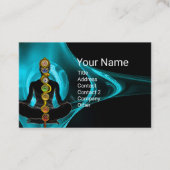 CARTE DE VISITE RODE D'ASCLEPIUS,7 CHAKRAS YOGA LOTUS POSE (Devant)