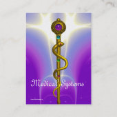 Carte De Visite RODE D'ASCLEPIUS Gold Médicale guérison Ultra Viol (Dos)