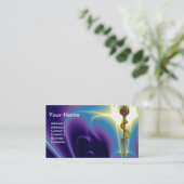 Carte De Visite RODE DE ASCLEPIUS SOINS DE SANTÉ MÉDICALES Monogra (Debout devant)