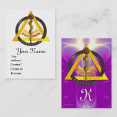 CARTE DE VISITE RODE DE DENTISTE DENTISTE ASCLEPIUS MONOGRAMME DE  (Devant / Derrière)