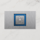 Carte De Visite Rodéo balayé de Métal-regard (Dos)