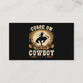 Carte De Visite Rodeo Bronc équitation Circulez votre Cowboy Bucki (Dos)
