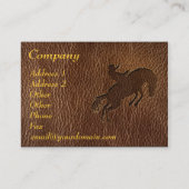 Carte De Visite Rodéo simili cuir (Dos)