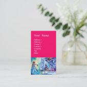 Carte De Visite ROI ARTHUR, DAME DU LAC ET fuchsia EXCALI (Debout devant)