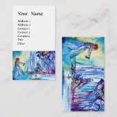 CARTE DE VISITE ROI ARTHUR, DAME DU LAC ET LIEU D'EXCALI (Devant / Derrière)