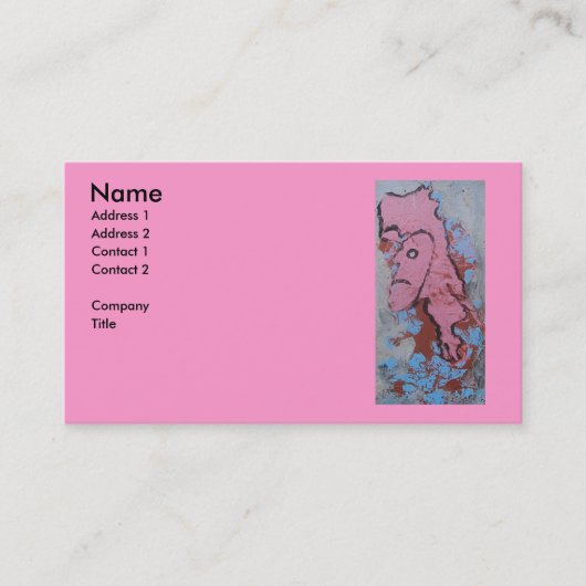 CARTE DE VISITE ROI ROSE (Devant)