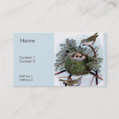 Carte De Visite roitelets à couronne dorée (Devant)