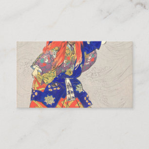 Carte De Visite Role Of The Dragon God Kasuga By Kogyo Tsukioka