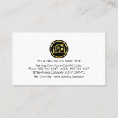 Carte De Visite Roller Brush Painting Gold Home Paint Splatter (Dos)