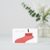 Carte De Visite Roller Brush Peinture Peintre Contact Client (Debout devant)